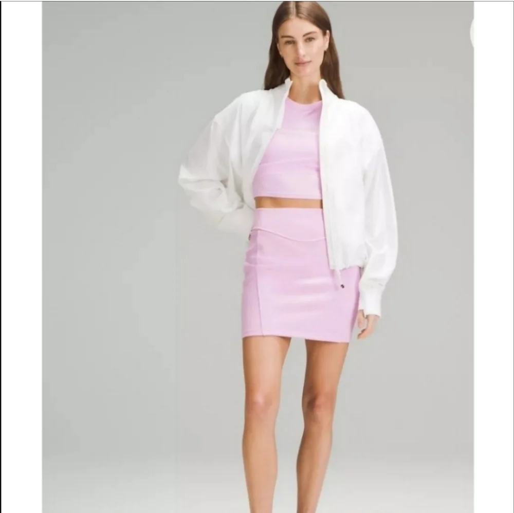 New Lululemon Scuba High Rise Mini Skirt | Vita Pink | S - Picture 3 of 7